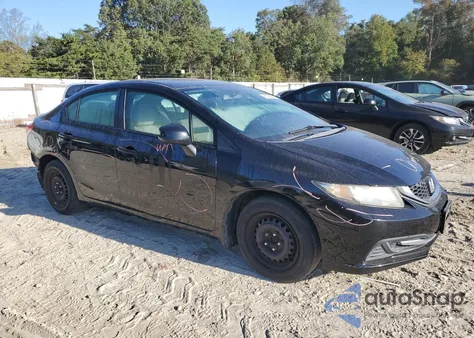 2013 Honda Civic Lx из США, поврежденный, VIN 2HGFB2F50DH592442